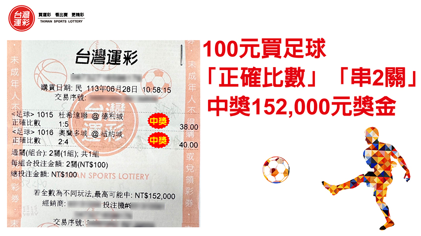 運彩串關中獎彩券