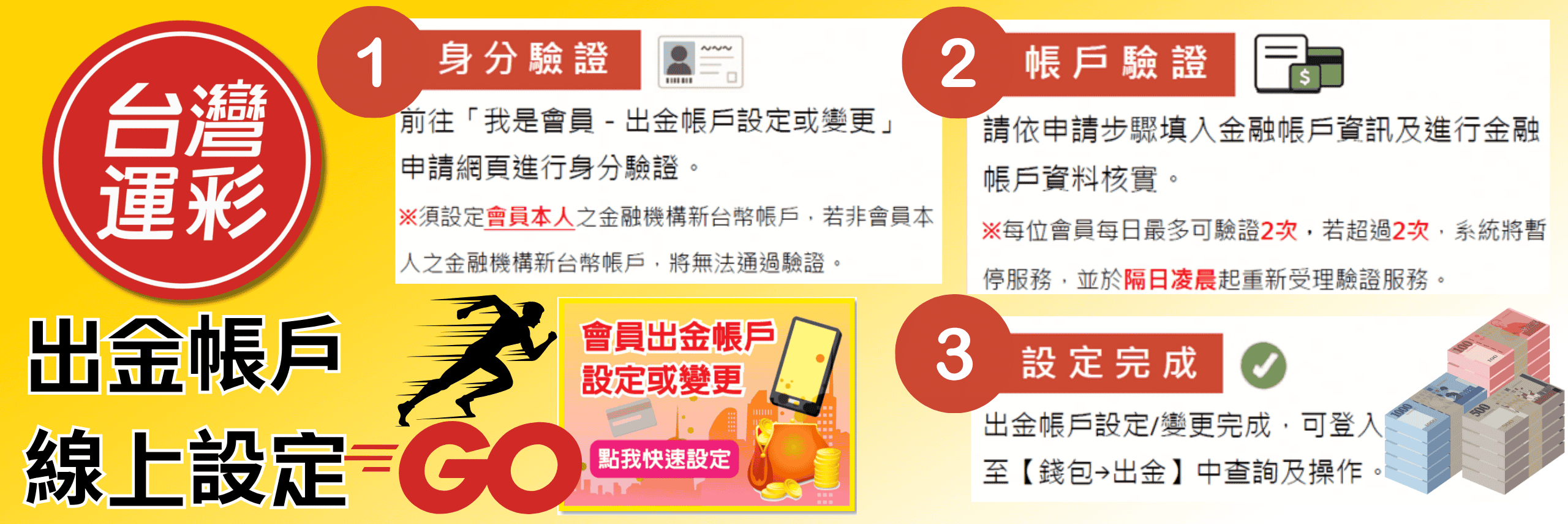 運彩官網出金帳戶設定