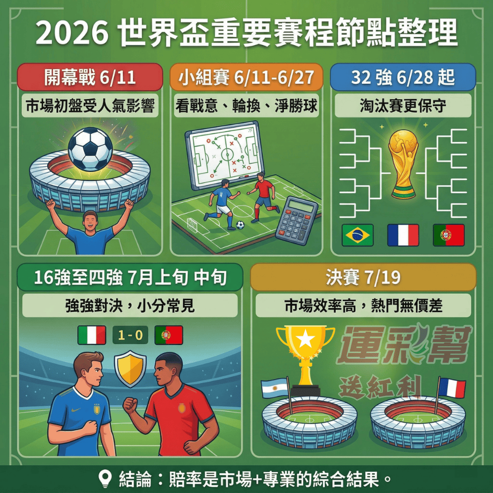 2026世界盃賽程