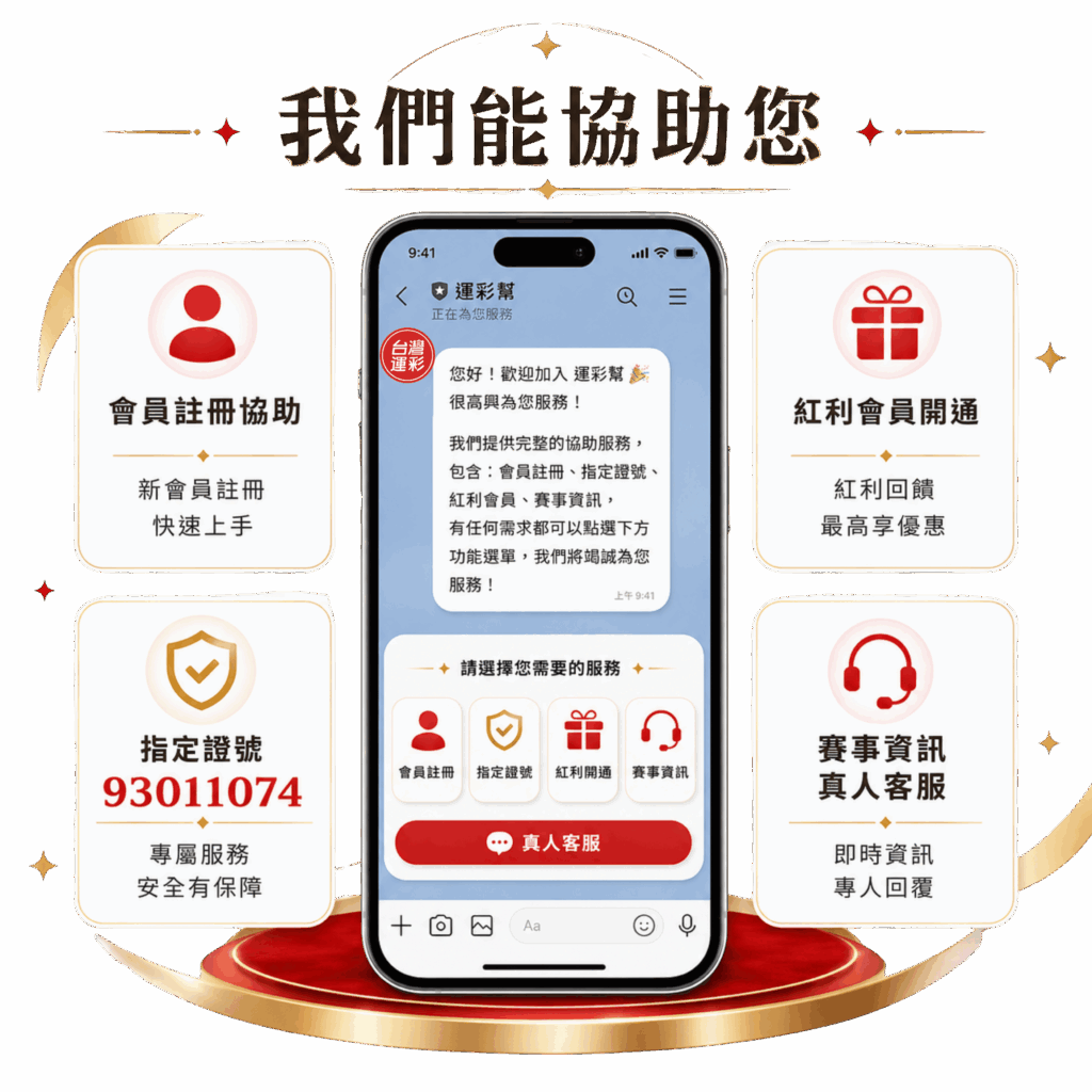 台灣運彩line客服我們能協助您