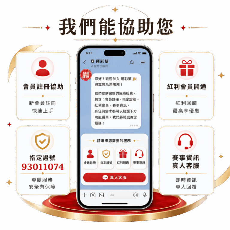 台灣運彩line客服我們能協助您